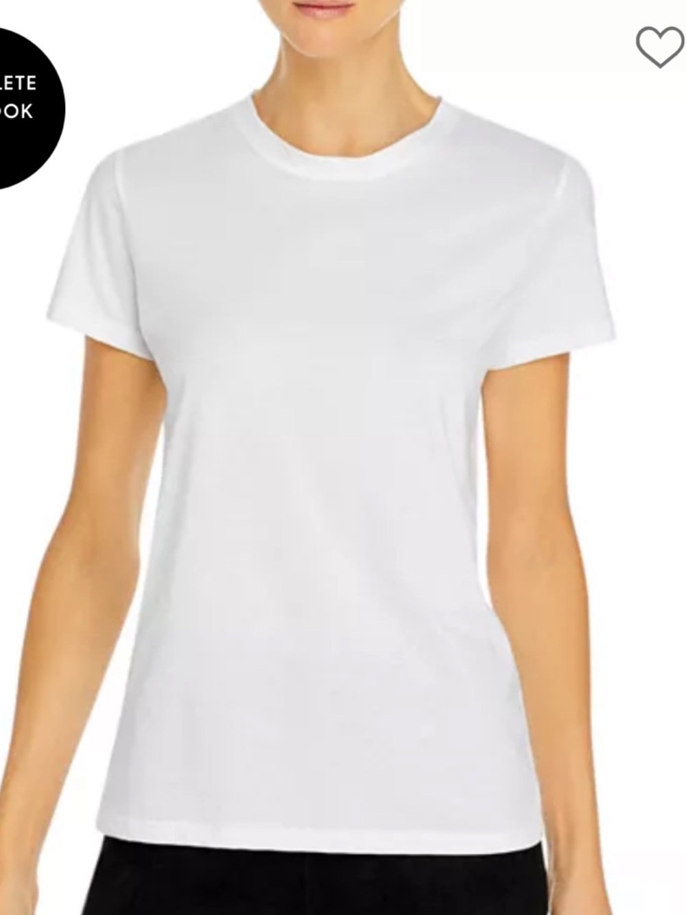 Vince White Short Sleeve Crewneck Tee